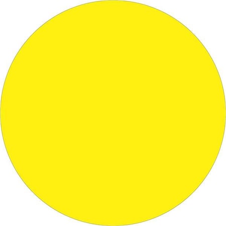 Bondad 2 in. Circle - Fluorescent Yellow Removable Labels - Roll of 500 BO2821223